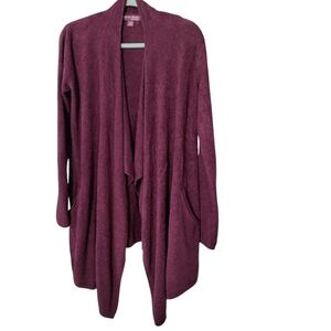 Barefoot Dreams #903 Cozy Chic Island Wrap Cardigan Open Waterfall S/M